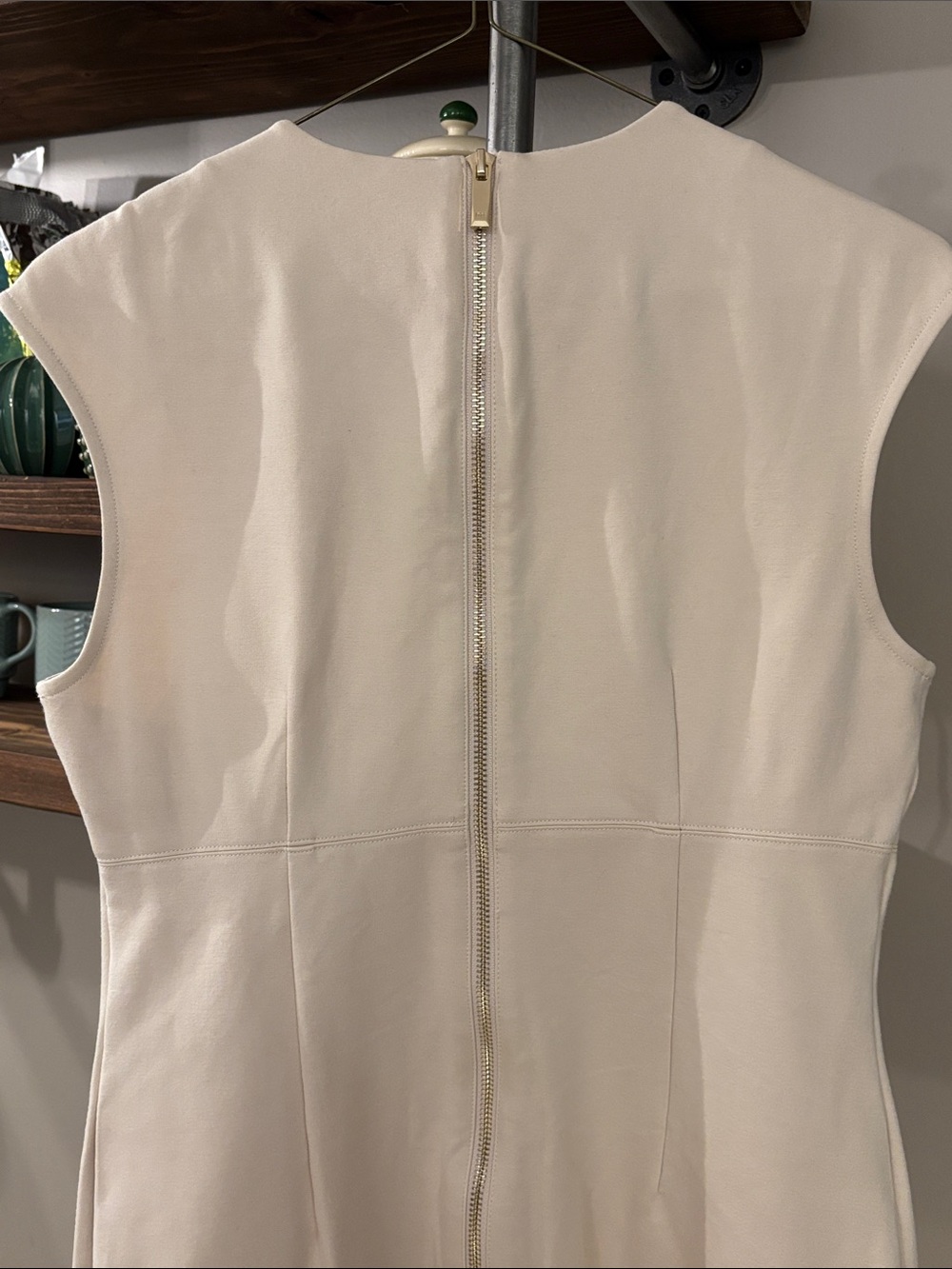 Karen Millen Ivory Cream Tailored Pocket Dress | Size M - Picture 8 of 10